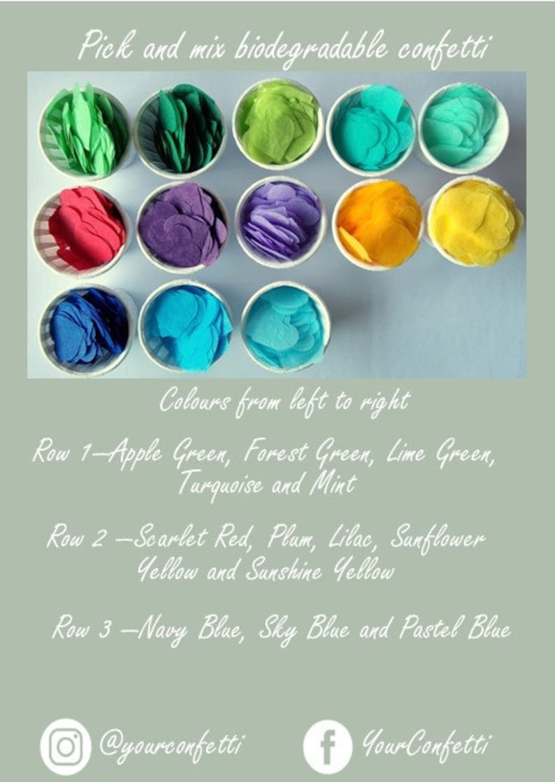 Biodegradable Confetti Hearts 450g 7590 Guests Pick and Etsy UK