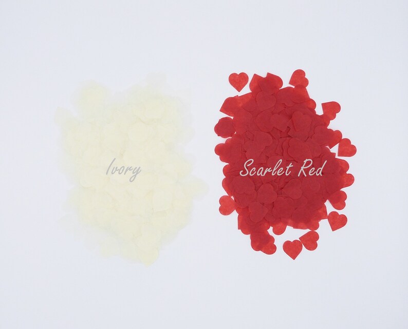 Biodegradable Confetti Hearts 300g 5060 Guests Pick and Etsy UK