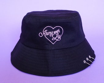 Army With Luv Black Bucket Hat