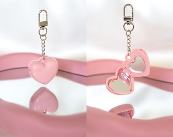 DIY Lip & Cheek Balm Heart Bag Charm | Purse Charm | Keyring Accessories | K-Beauty Gifts | Keychain