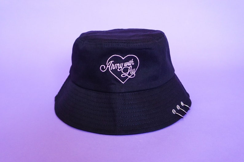 BTS 'Army With Luv' Black Bucket Hat 