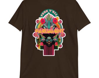 Funk Y'all Grafik Tee: Retro 70er Jahre Musik T-Shirt