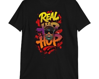 Ropa Rebelde-Funky / Camiseta Gráfica Hip Hop Real