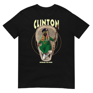 Clinton Legend T-Shirt – Funktastic Retro Soul Tee | 70s Funk Music Graphic Shirt | Unisex Funkadelic Classic