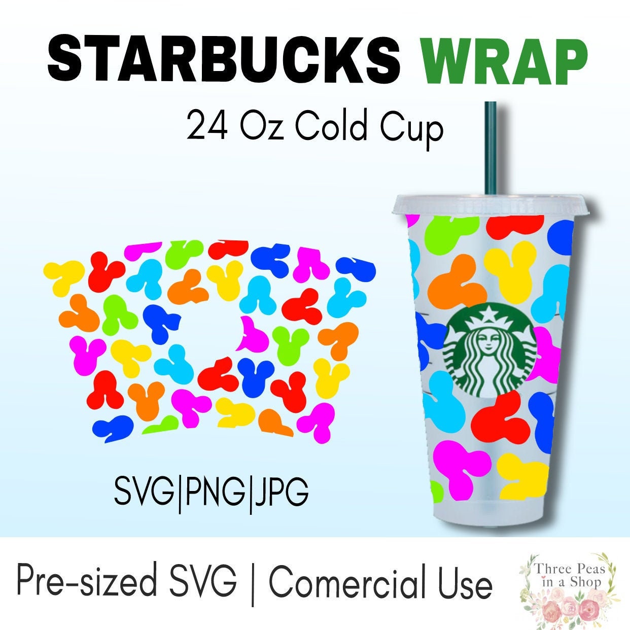 Disney Starbucks Wrap SVG