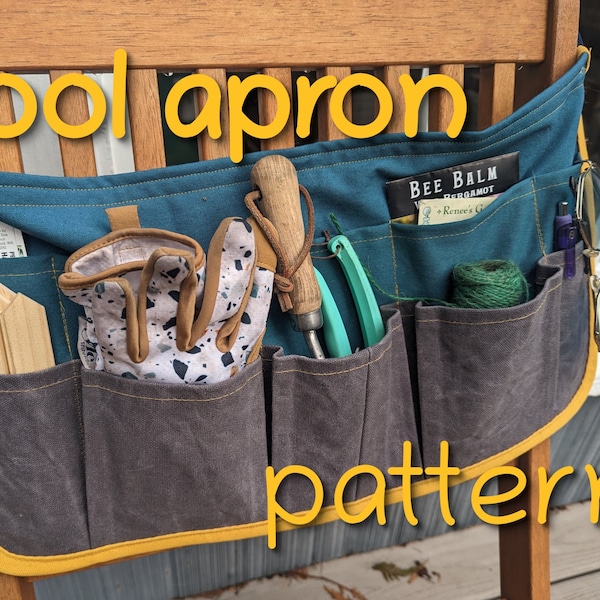 Garden & Crafting Tool Apron - Sewing Pattern