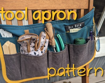 Garden & Crafting Tool Apron - Sewing Pattern