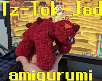 OSRS Tz-Tok-Jad Amigurumi - Crochet Pattern