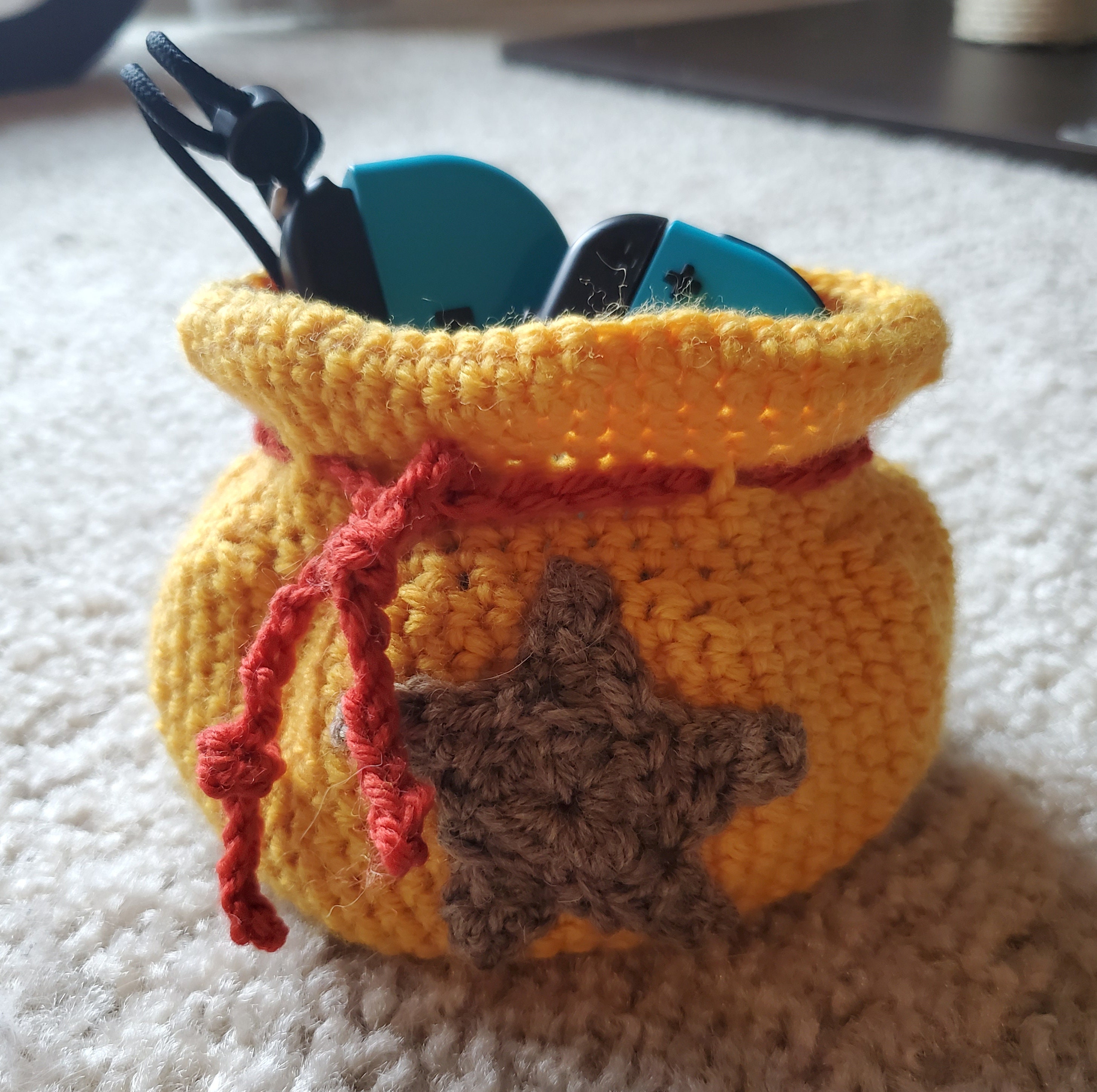 Animal crossing crochet bell bag sale
