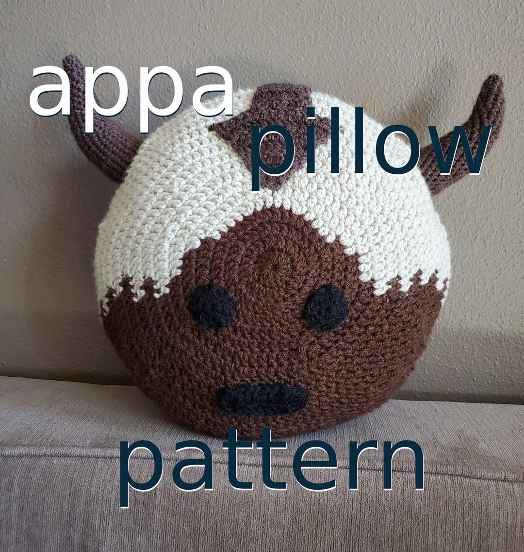 Appa Throw Pillow Pattern (avatar the Last Airbender) - Etsy