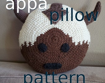 Appa Throw Pillow Pattern (Avatar The Last Airbender)