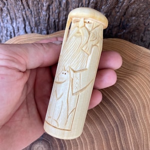 Odin wood hand carving Norse god statue Heathen figure gift Viking decor Norse mythology gift Pagan altar figurine Handmade scandinavian Art