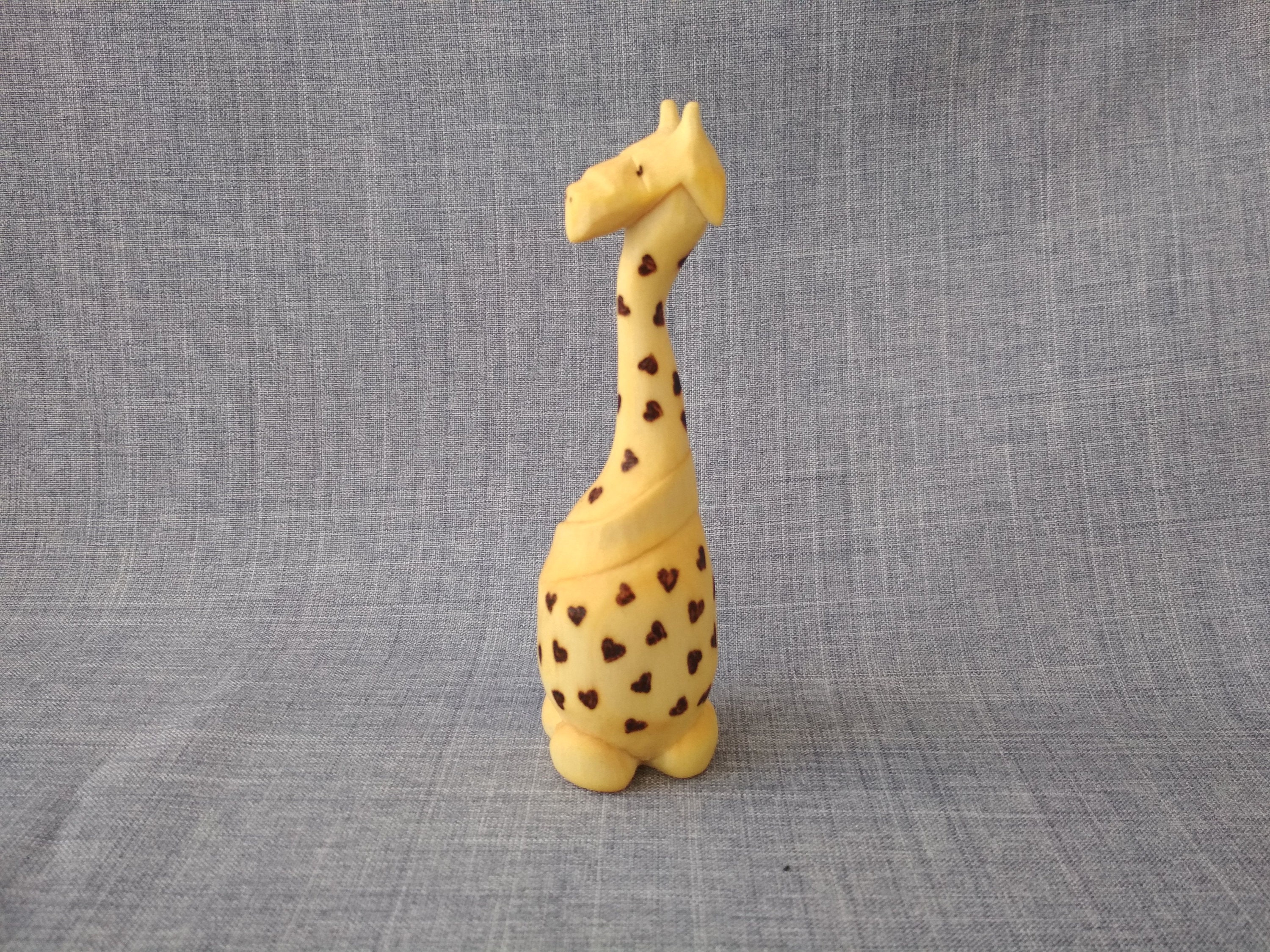 Wooden Giraffe Unique Handmade Giraffe Figurine. Wooden Carved Etsy UK