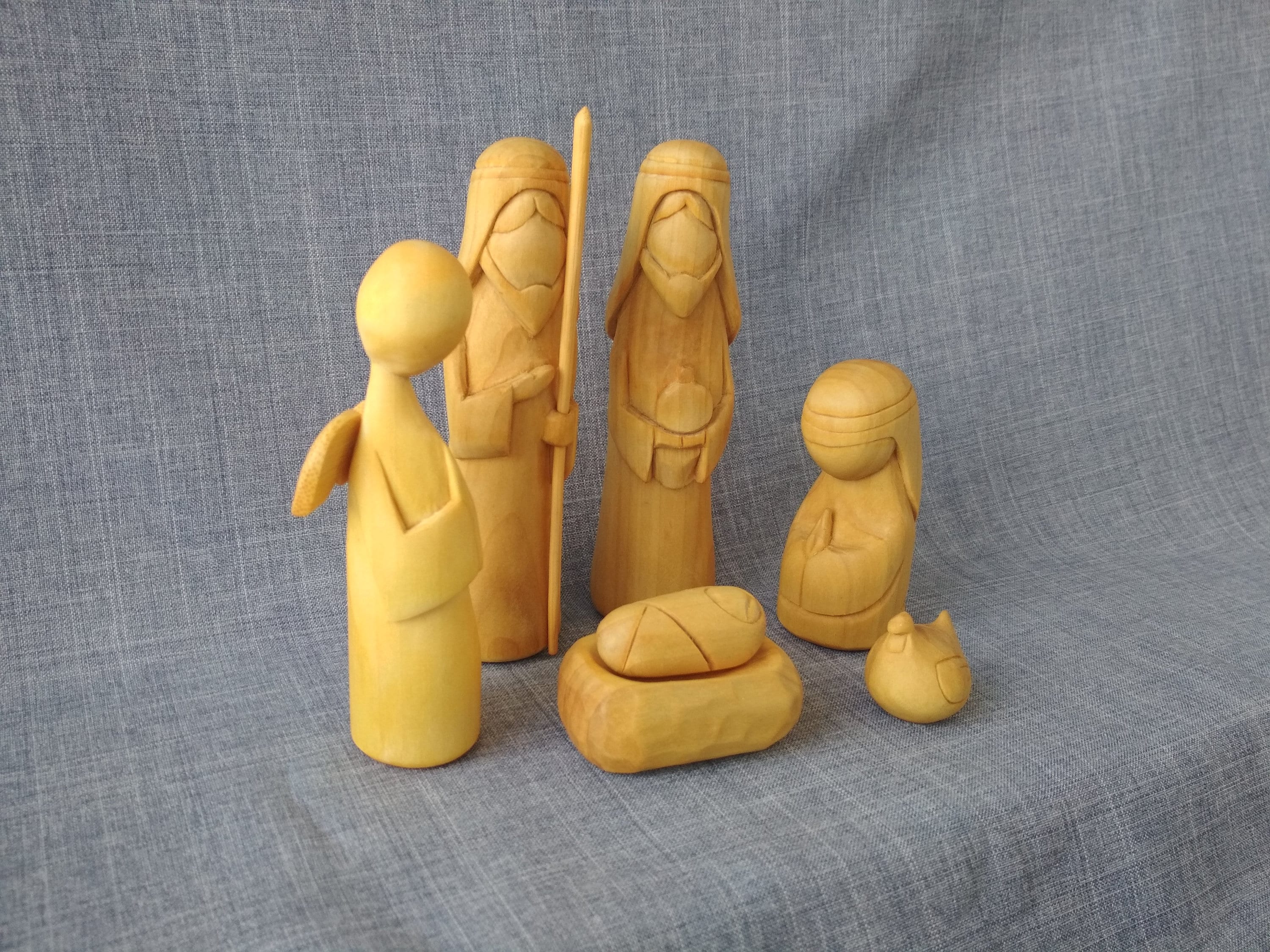 Wooden Carved Christmas Nativity Scene. Religious Home and Etsy Australia