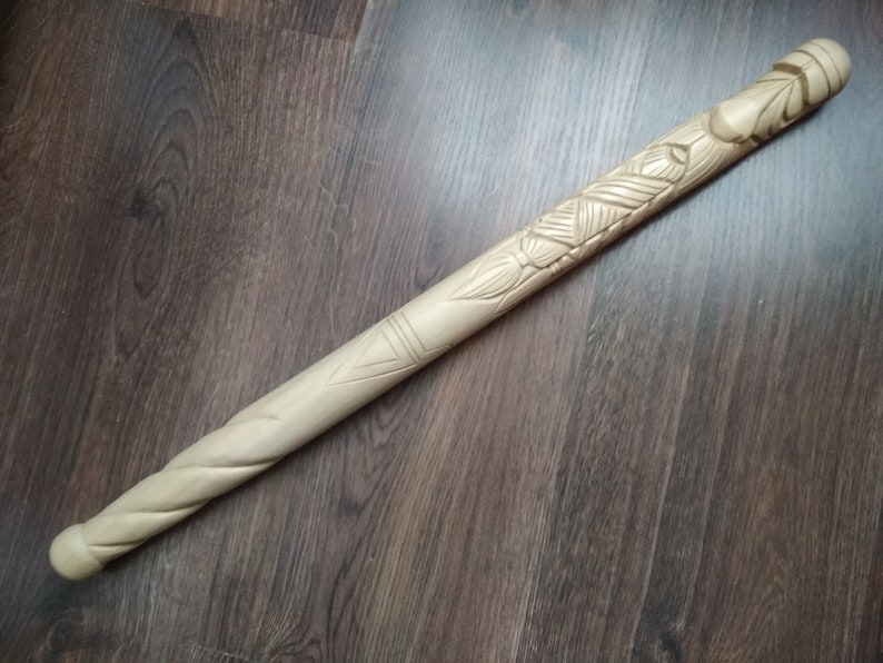 Handmade Carved Baton. Viking Bat. Baseball Bat. Gift for a Etsy