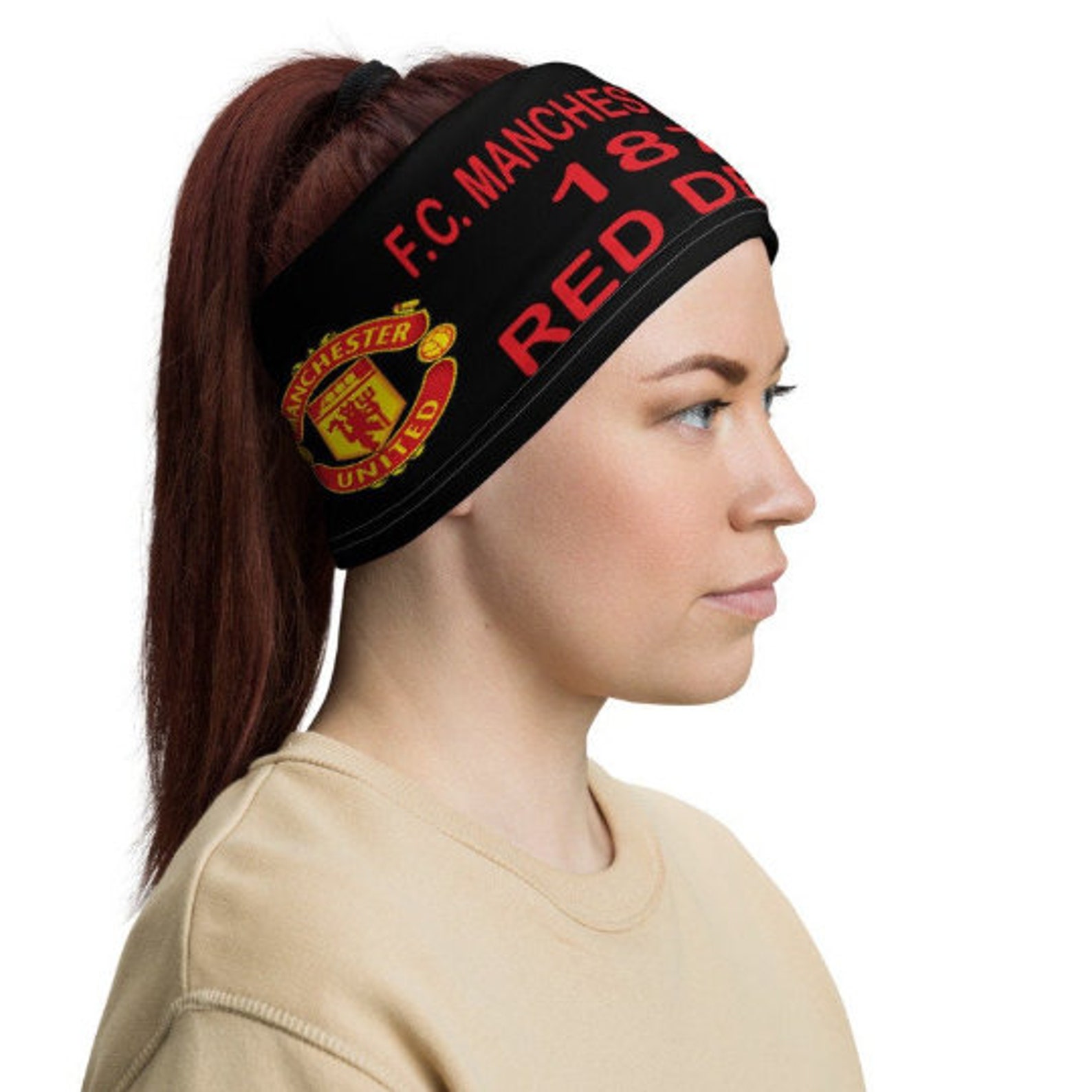Manchester united scarfman united face mask man united cap Etsy