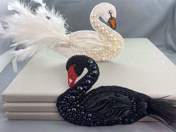 DIY Black Swan Pearl Stickers