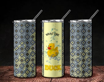 Mejor autocorrección Nunca es pato JPG 20oz Tumbler Wrap Diseño para sublimación, divertido juego de palabras con la palabra Fuck, Bath Duckie Ducky Funny