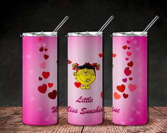 Nuevo -Mejor vaso flaco de 20 oz Eres mi sol Pequeña Miss Sunshine Mamá Me Paquete Diseño de sublimación JPG/ PNG Solo digital instantáneo