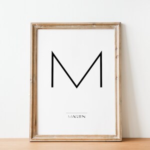 Buchstaben, Letter, Name, Vorname, Poster, Geschenk, Wallart, Wanddeko, Interior, Dekoration, personalisiert, Inneneinrichtung