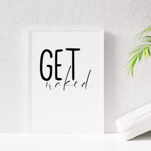 Póster "Desnúdate" – diseño de póster minimalista y humorístico, decoración de pared moderna y personalizada para el hogar, idea de regalo A5 A4 A3 imagen 4