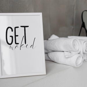 Póster "Desnúdate" – diseño de póster minimalista y humorístico, decoración de pared moderna y personalizada para el hogar, idea de regalo A5 A4 A3 imagen 5