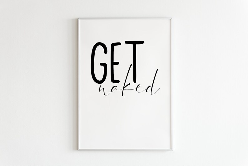 Póster "Desnúdate" – diseño de póster minimalista y humorístico, decoración de pared moderna y personalizada para el hogar, idea de regalo A5 A4 A3 imagen 2