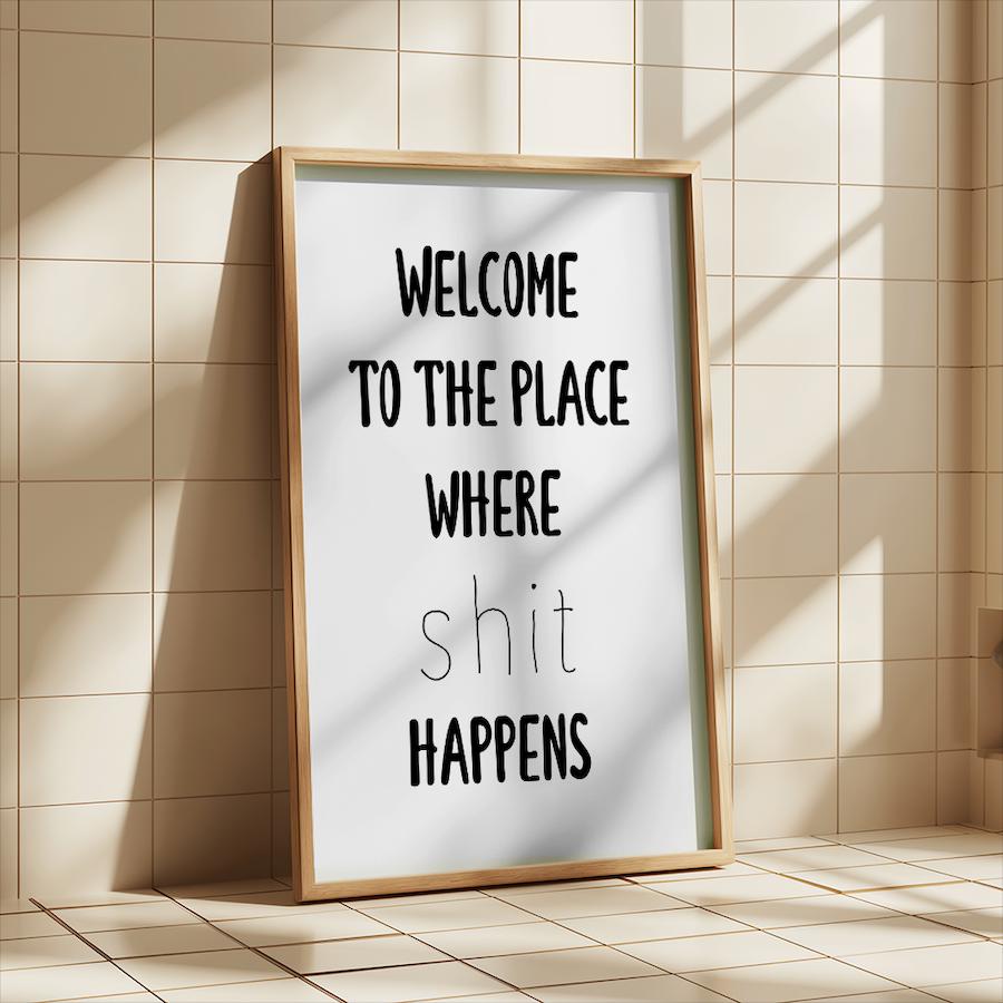 ジェームズ・マックイーン　 Shit Happens アートポスター A2版 ジェームズ・マックイーン Shit Happens アートポスター A2版