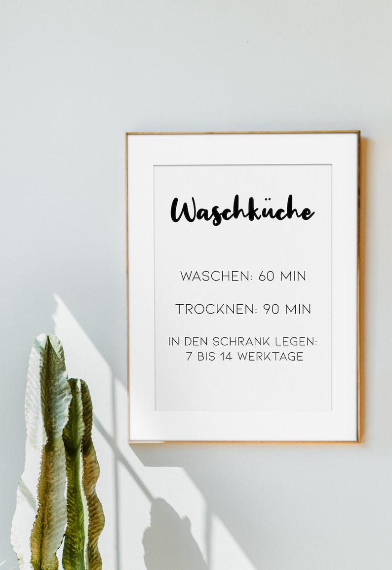 "Laundry Room" Poster – minimalist modern poster design, high-quality art print on paper, personalized gift idea image 5
