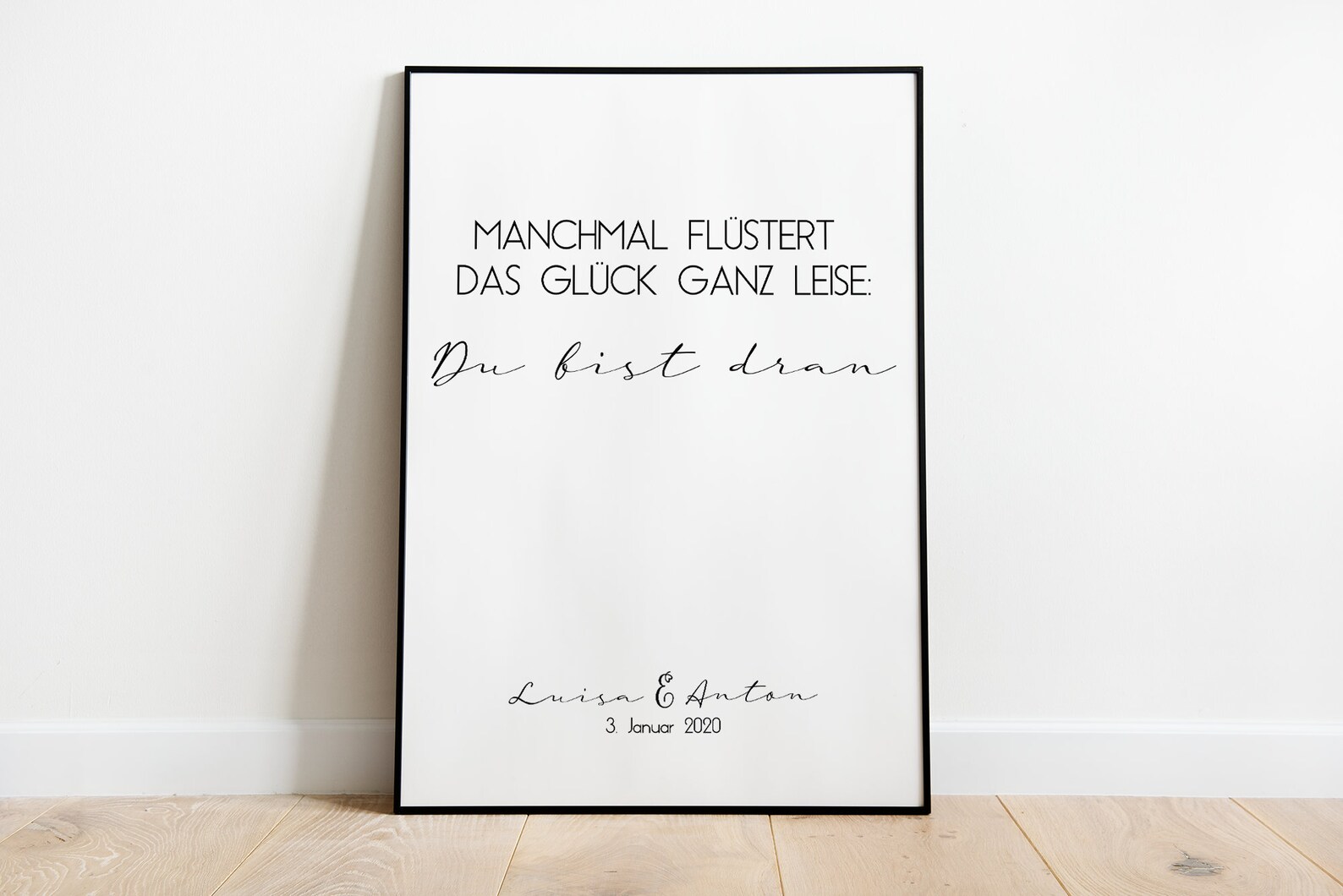 Manchmal flüstert das Glück ganz leise Du bist dran Etsy