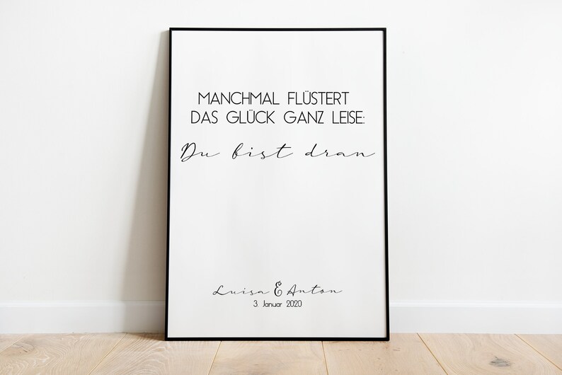 Manchmal Flüstert Das Glück Ganz Leise Du Bist Dran