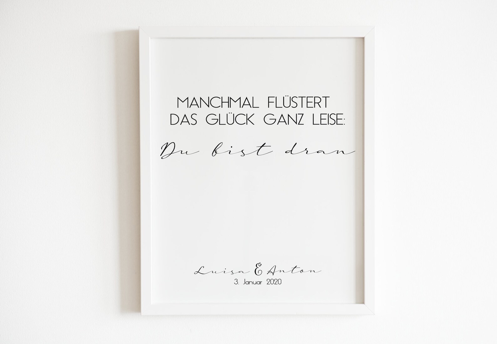 Manchmal flüstert das Glück ganz leise Du bist dran Etsy