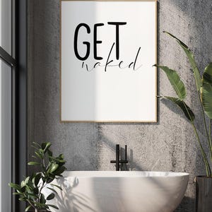 Póster "Desnúdate" – diseño de póster minimalista y humorístico, decoración de pared moderna y personalizada para el hogar, idea de regalo A5 A4 A3 imagen 9