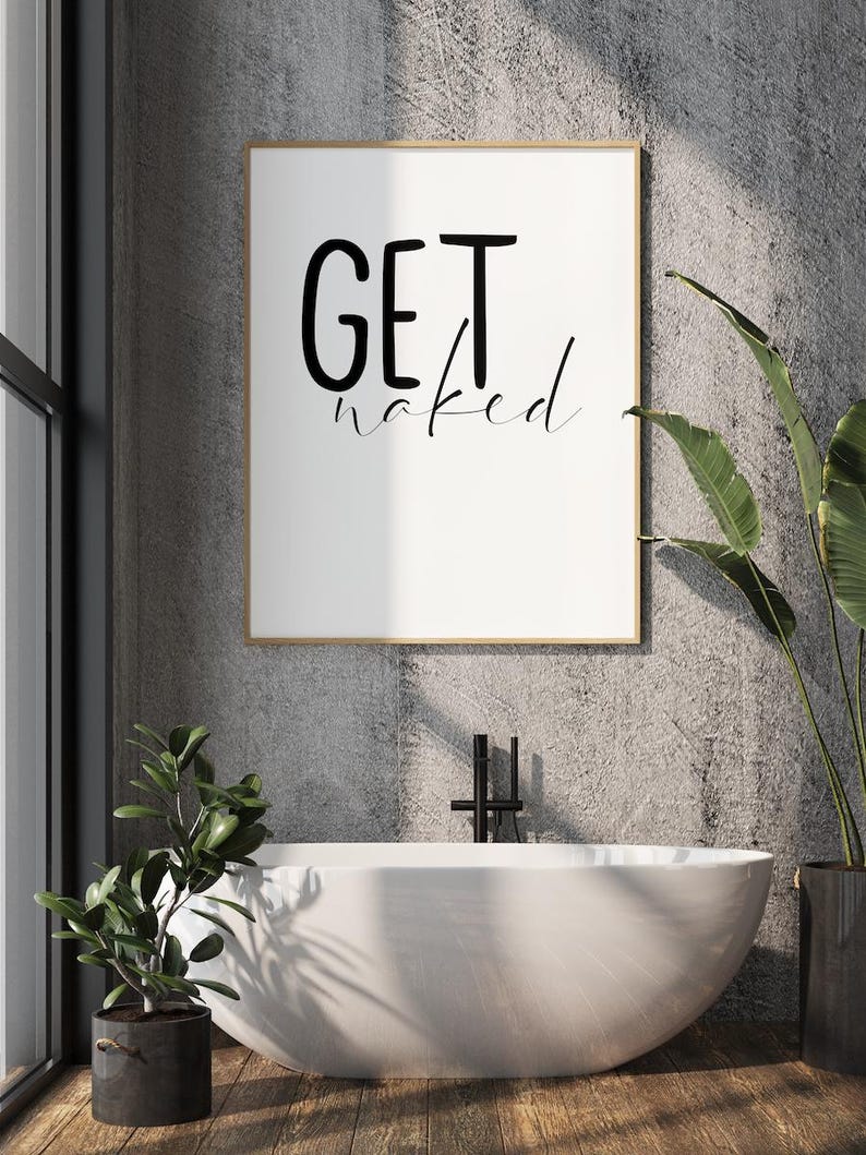 Póster "Desnúdate" – diseño de póster minimalista y humorístico, decoración de pared moderna y personalizada para el hogar, idea de regalo A5 A4 A3 imagen 9