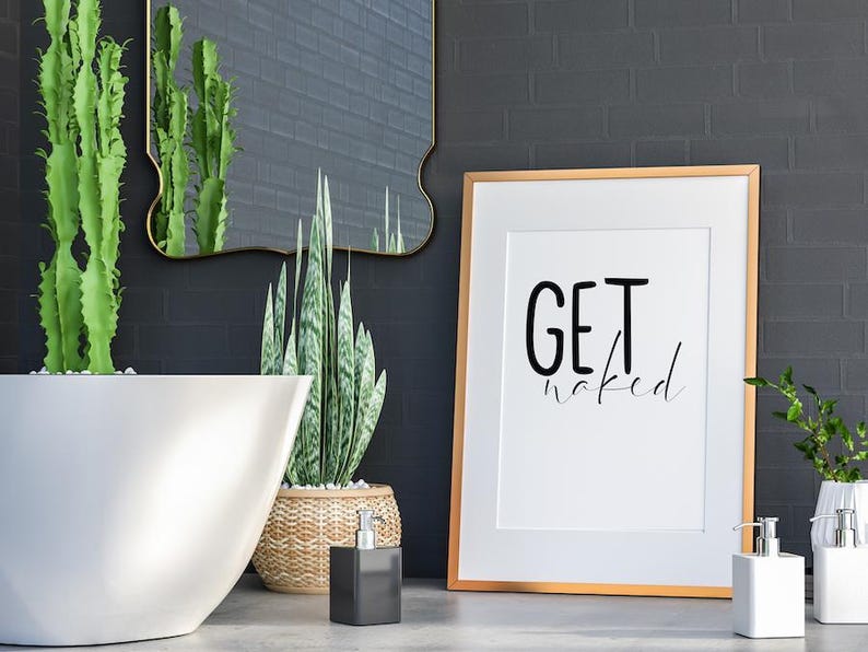Póster "Desnúdate" – diseño de póster minimalista y humorístico, decoración de pared moderna y personalizada para el hogar, idea de regalo A5 A4 A3 imagen 6