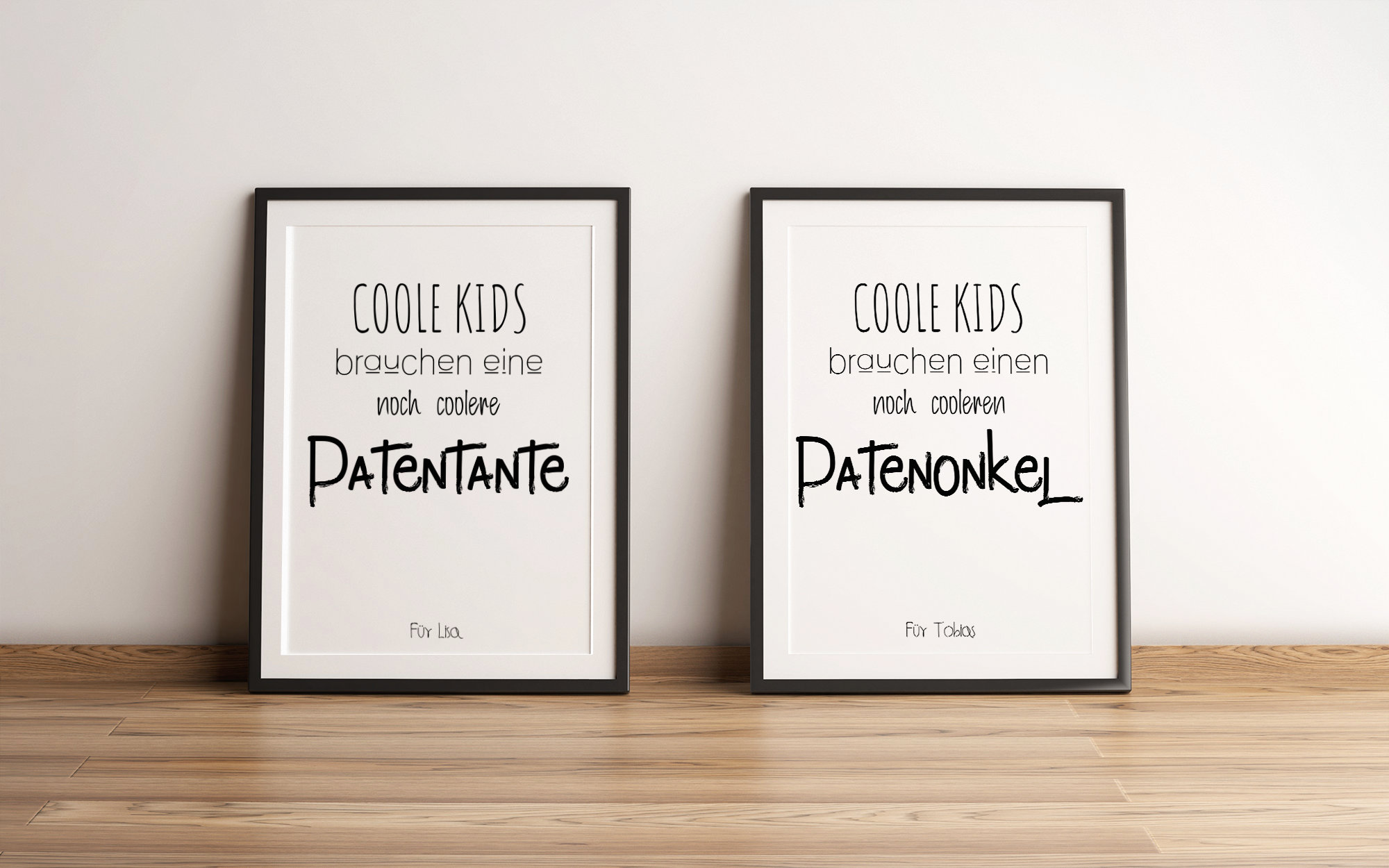 Der coolste Patenonkel oder die coolste Patentante Etsy.de