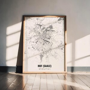 Individuelles Stadtposter – personalisierte Stadtkarte mit Wunschort & Koordinaten – A5/A4/A3 Druck oder digitale Datei – minimalistisch