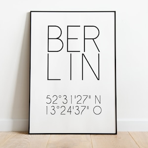 Cities poster, favorite city, personalized poster, coordinates, typography, poster print, gift idea, digital print, interior design