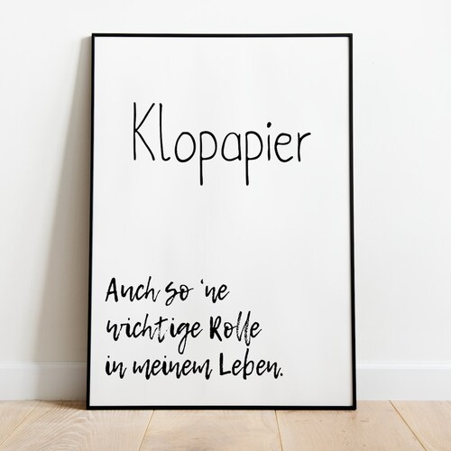Klopapier auch so 'ne wichtige Rolle in meinem Leben Etsy Klopapier auch so 'ne wichtige Rolle in meinem Leben Etsy