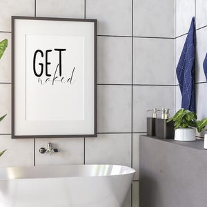 Póster "Desnúdate" – diseño de póster minimalista y humorístico, decoración de pared moderna y personalizada para el hogar, idea de regalo A5 A4 A3 imagen 8