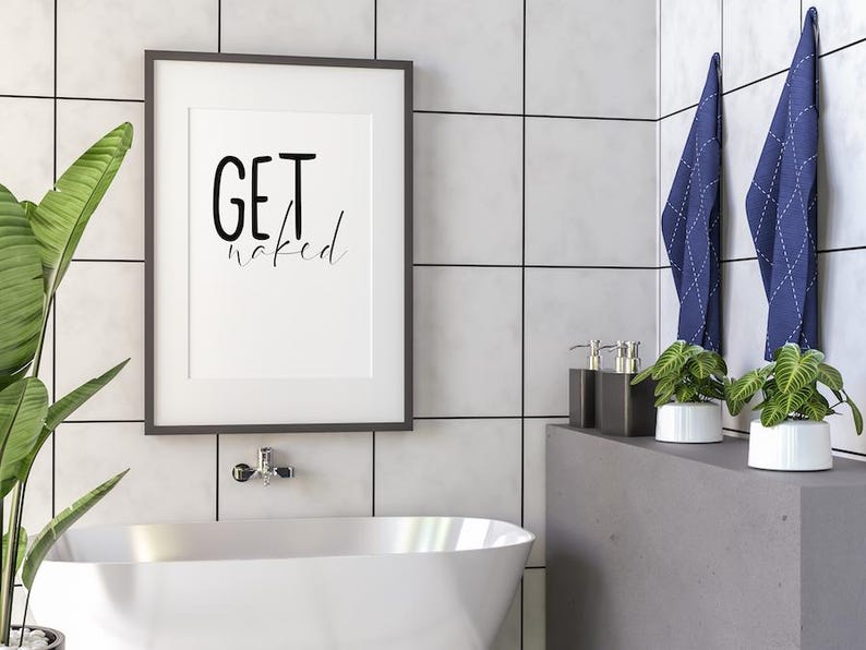 Póster "Desnúdate" – diseño de póster minimalista y humorístico, decoración de pared moderna y personalizada para el hogar, idea de regalo A5 A4 A3 imagen 8