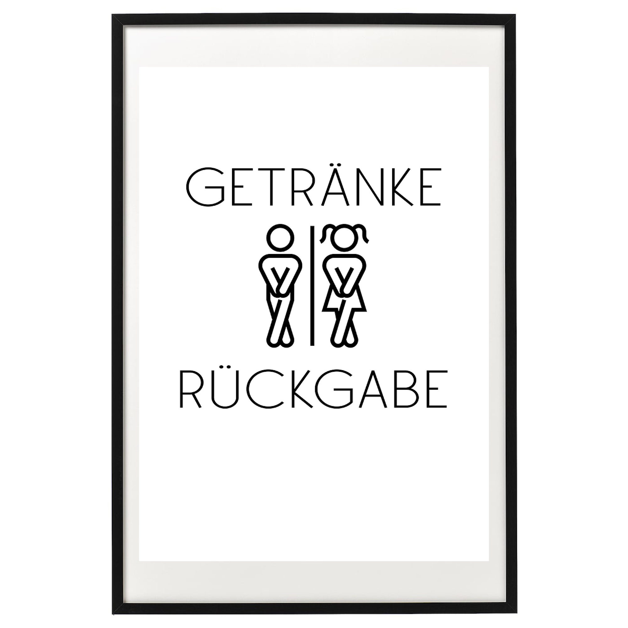 Getränkerückgabe Poster Toilettenschild Badezimmer | Etsy
