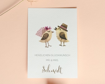 Congratulations Mr. & Mrs. I personalized greeting card