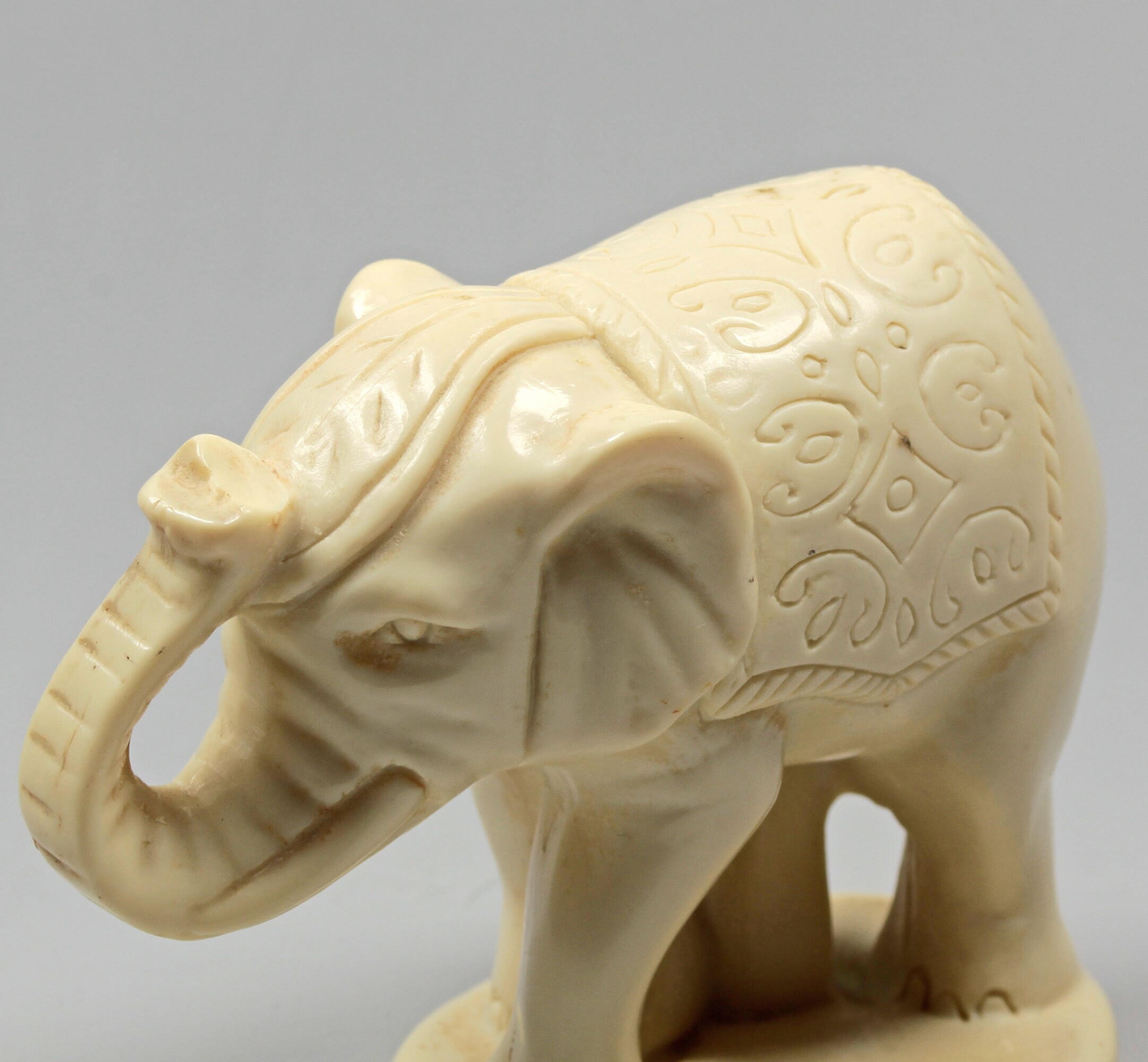 White Elephant Vintage Animal Figurine Gift Travel Souvenir Etsy