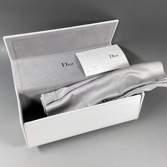 Vintage Christian Dior Glasses Case: White Faux Leather, France - Etsy