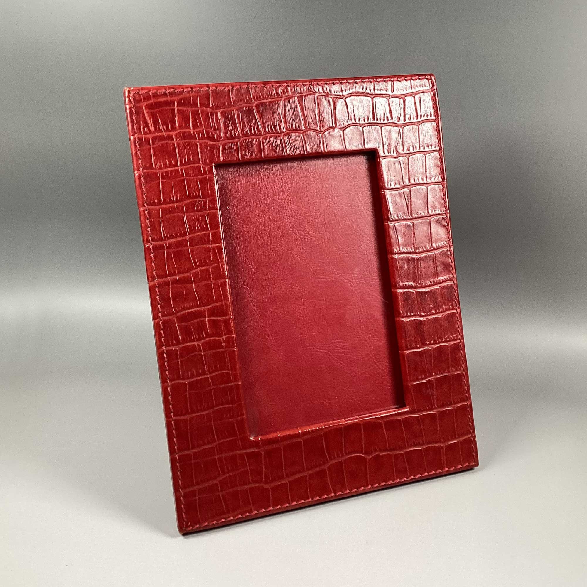 Vintage Red Photo Frame Animal Print Photo Frame Italy Photo Frame Hand ...