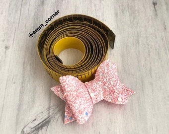 Glitter hair bow-baby girl clips-toddler hair bows-pink hair bow-birthday hair bow-glitter hair-pink glitter bow-birthday gifts-piggy bows