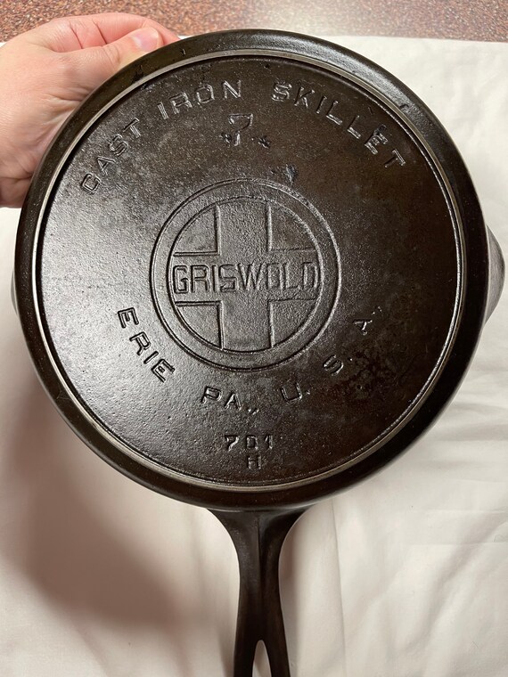 Griswold Cast Iron 7 Skillet 701, Cast Iron Cookware craibas.al.gov.br