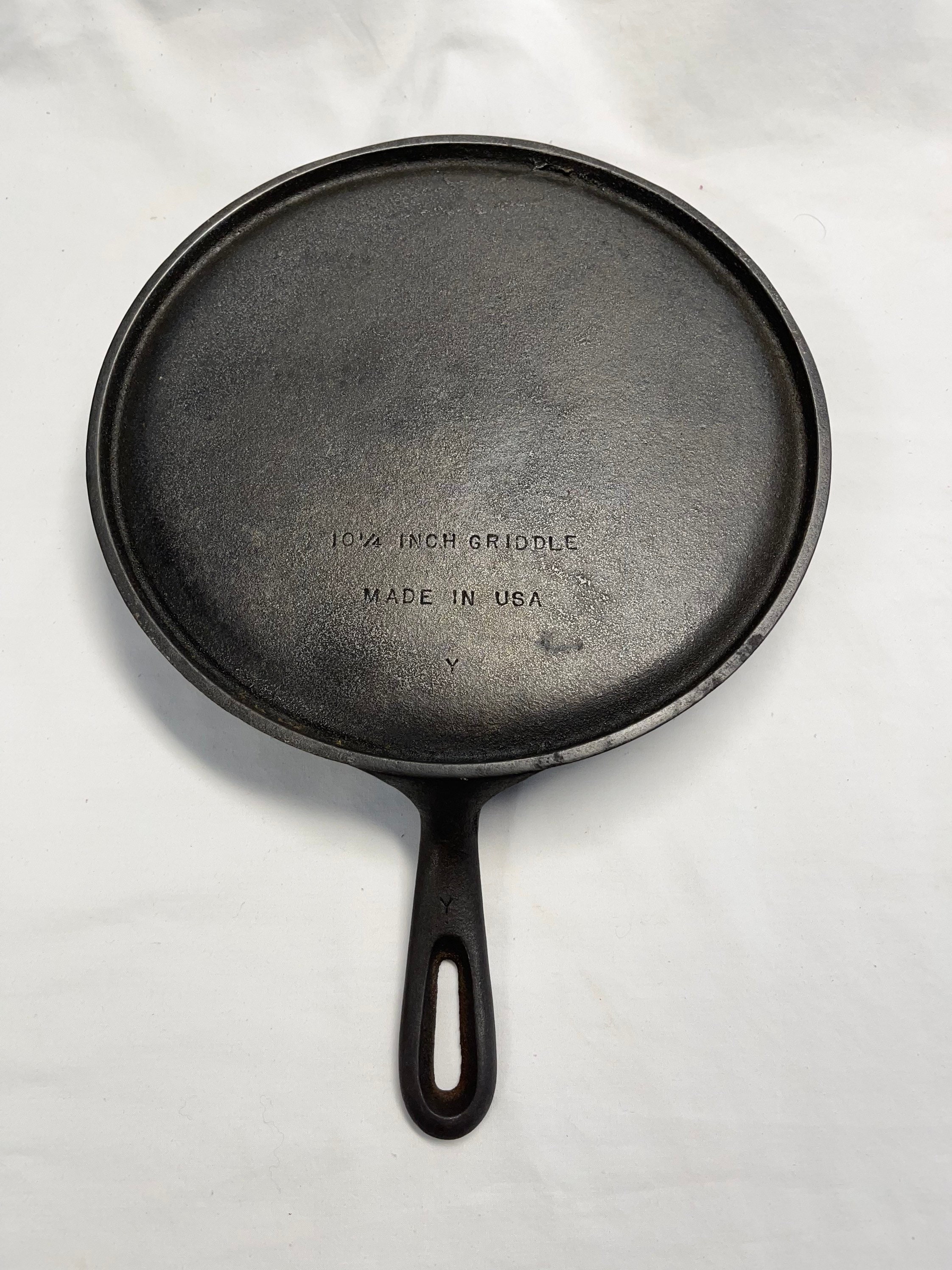 Vintage Wagner Ware Cast Iron 10 Pancake Breakfast Griddle Pan Skillet 1109