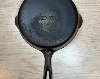 Sartén de hierro fundido Griswold n.° 5 con logotipo pequeño 724